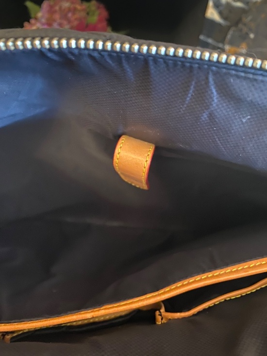 MZ WALLACE TOTE TRAVELER TOTE COSBY BLACK QUILTED SLIPS ON SUIT CASE HANDLE - Picture 15 of 16